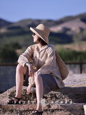 与太阳自由恋爱 日本进口丝棉细条纹连帽外套防晒外套