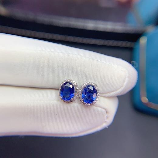 1.51ct 1.22g 蓝宝石耳钉 商品图2