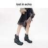 lost in echo设计师品牌小众设计感环带翘方头粗跟百搭短靴踝靴女 商品缩略图4