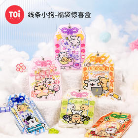 TOi图益-线条小狗-福袋系列-小狗福袋盲盒（拍6发端盒）