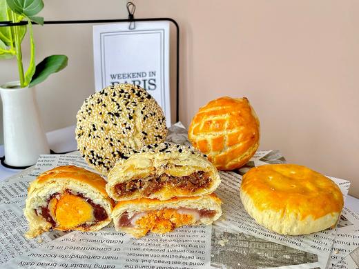 卡吉诺现烤月饼芋泥肉松酥/牛肉芝麻酥/菠萝蛋黄酥 商品图0