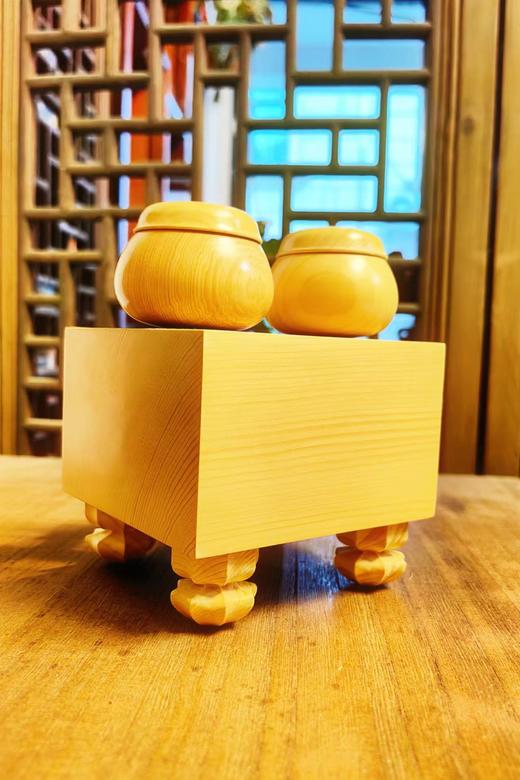 本榧九路小棋墩套装（赠送大漆工艺小葫芦） 商品图0