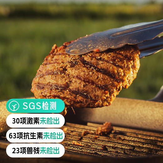有机牛肉饼500g*2袋(100g*10片) 商品图0