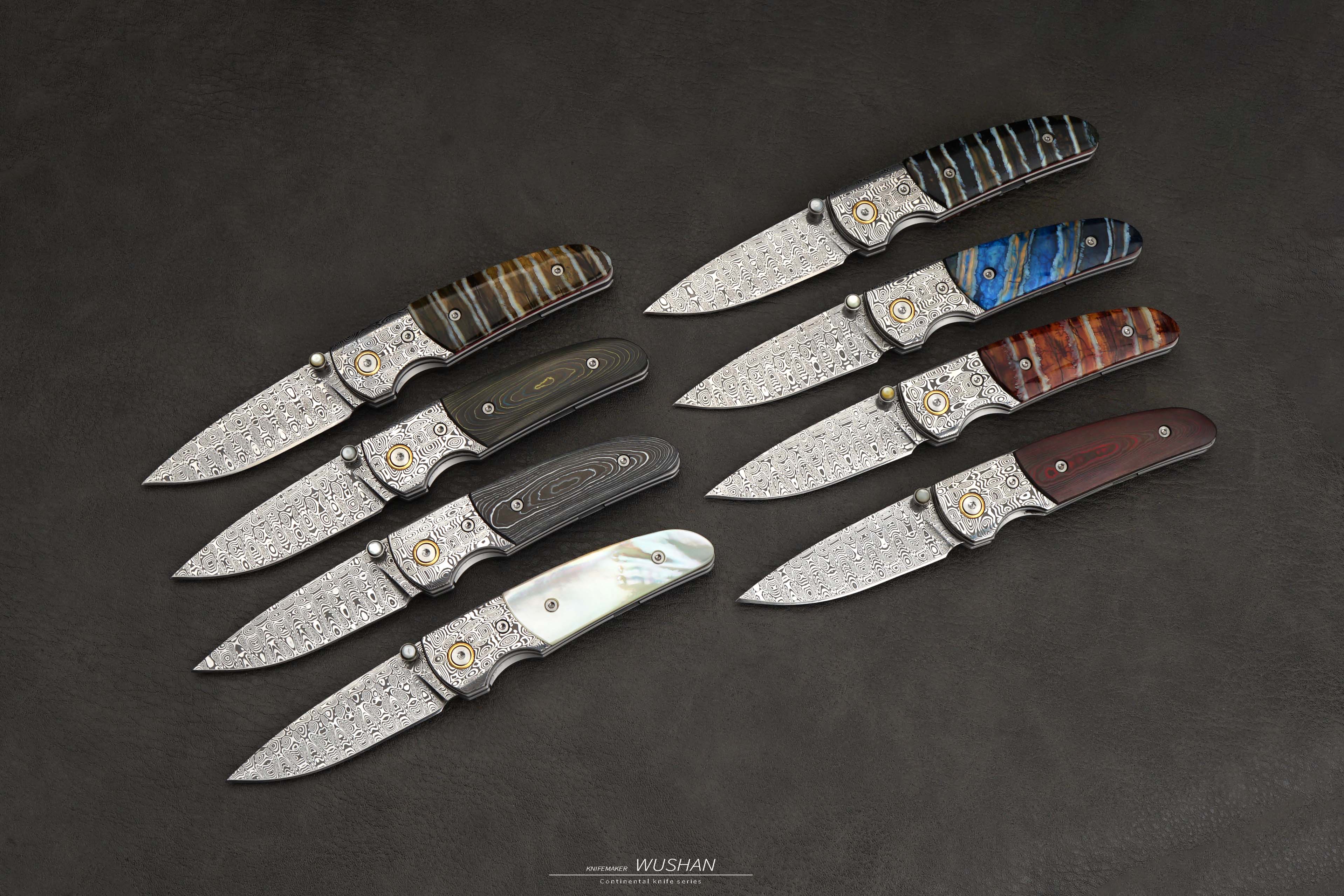 三希堂  现代刀系列  猛犸小折  未开刃