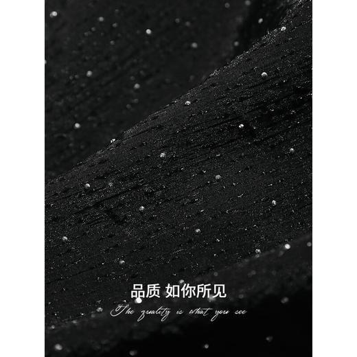 COCOBELLA璀璨星河烫钻肌理感半身裙遮胯裹身雪纺长裙HS7048 商品图4