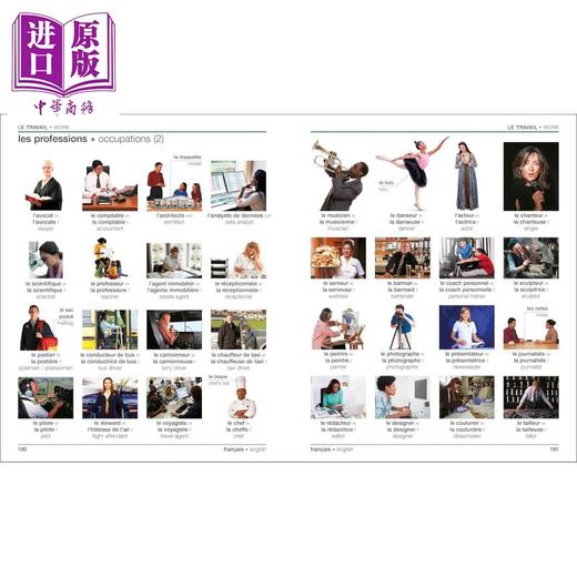 【中商原版】DK Bilingual Visual Dictionary French English 商务词典 2024年新版DK双语图解词典 法语 英语 双语图解字典 商品图3