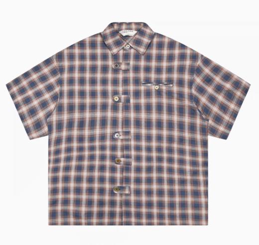 早乙女惠子saotome/STMCS242021/彩色纽扣中式扣袢短袖衬衫短袖 商品图4