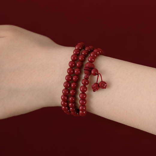 【好物】岸纾 天然原矿朱砂福禄精品多圈手串（两款可选） 商品图5