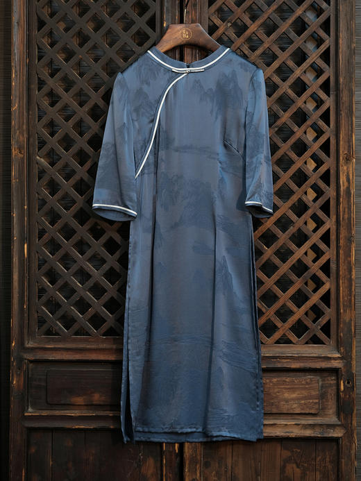 STJINGx凯喜雅x故宫|千里江山奥黛玥霖上衣-青雀头黛(不退不换) 商品图0