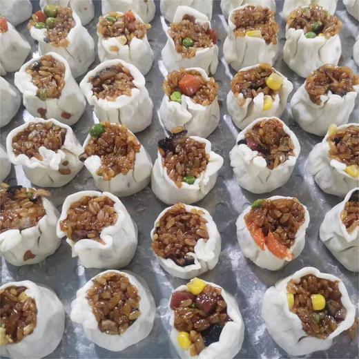 【嵊之味~腊肠五彩烧麦】绍兴老字号！老师傅纯手工包制！玉米、青豆、香菇、腊肠、胡萝卜馅料丰富，颗粒分明，咸香软糯，又一美味早餐。280g/袋（8个装），第三方仓顺丰、丰网随机发货，江浙沪皖包邮~ 商品图8