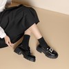 westory2024秋季新款时尚优雅单鞋方扣水钻气质百搭平底乐福鞋女W24CM74731 商品缩略图5