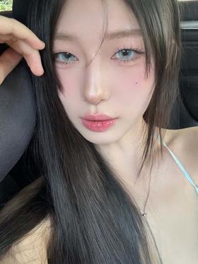 woolilens 半年抛 18k蓝钻 直径14.2mm着色13.5mm