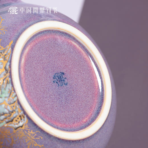问鼎钧瓷梨韵壶（描金松鹤） 商品图4