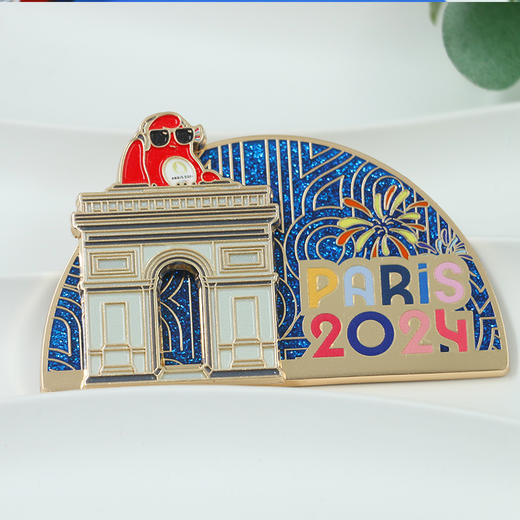 【正版授权】2024年巴黎奥运会·凯旋门吉祥物冰箱贴 商品图5
