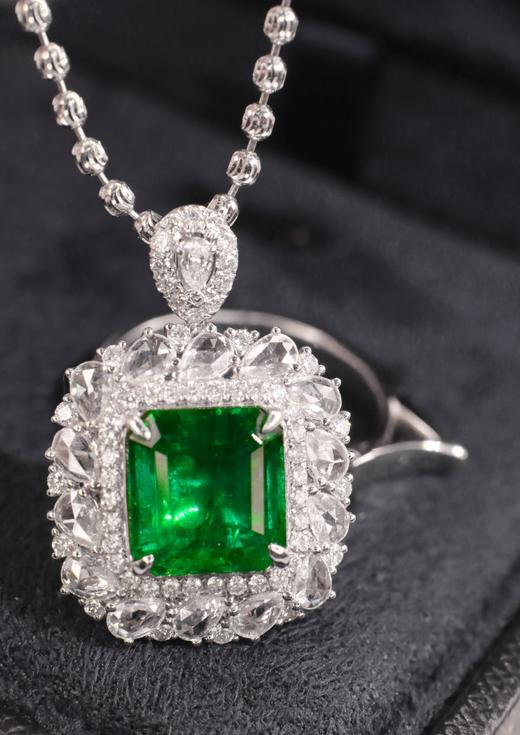 2.9ct 祖母绿戒指吊坠 商品图1