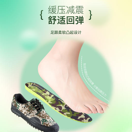 【军训专用】艾草迷彩军训 植物芳香除臭 聚氨酯发泡鞋垫 商品图3
