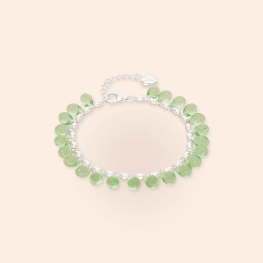 订购6周到｜Annele-Minty Mojito-薄荷绿 银色 手链［芬兰设计师］ 商品图1