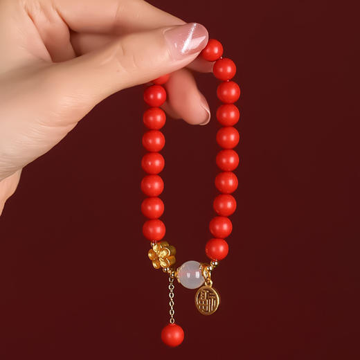 <有书独家>【财情双收】朱砂桃花手链 财富姻缘双双美满手串 商品图4