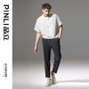 PINLI品立2024夏季新款男装压褶休闲小脚裤薄款九分裤潮牌束脚裤B242117159 商品缩略图1