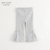 马克珍妮女童弹力罗纹网纱喇叭裤儿童裤子打底裤秋装新款241307 商品缩略图3