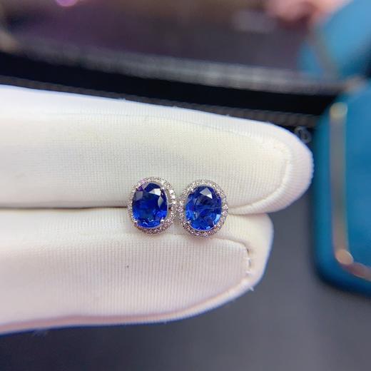1.51ct 1.22g 蓝宝石耳钉 商品图4