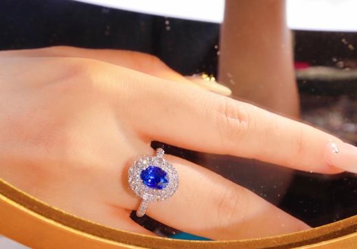 1.3ct 蓝宝石戒指 商品图4