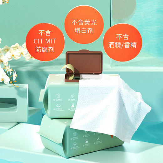 婴儿湿巾纸新生手口专用屁宝宝幼儿童80抽加厚大包装湿巾一件代发 商品图1