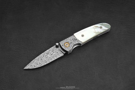 三希堂  现代刀系列  猛犸小折  未开刃 商品图3