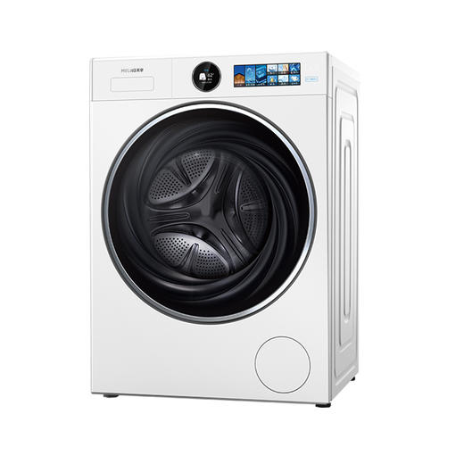 美菱 洗衣机 LRS1AG100D 肤感白 蓝氧如手洗 10公斤前开式滚筒全自动洗衣机  一级能效 商品图2