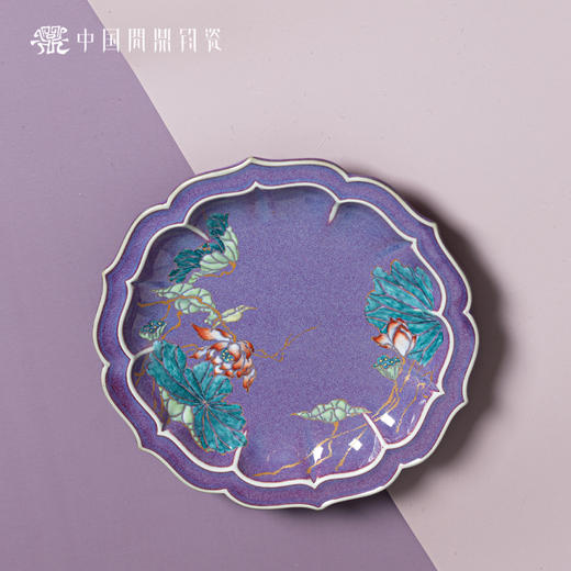 问鼎钧瓷宝相壶承（绘画） 商品图1