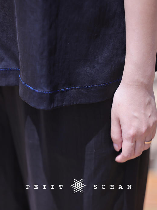 PETIT SCHAN小闪 CLO#540 Jiangnan 江南 香云纱无袖小衫 商品图3