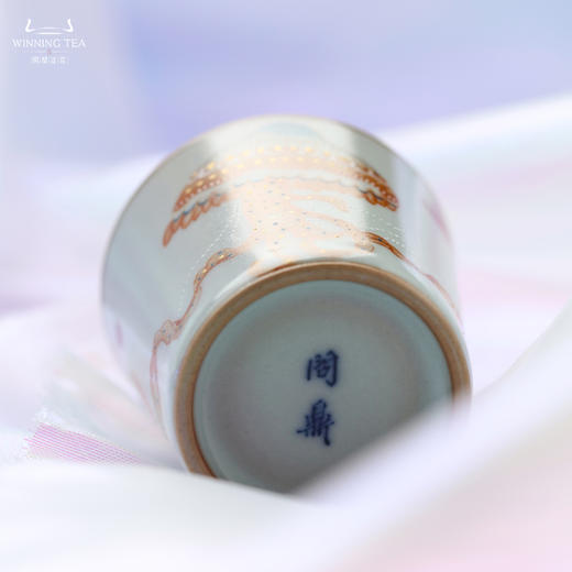 问鼎汝瓷鼎峰系列天青精工款直口杯（水母） 商品图4