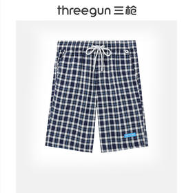 Threegun三枪 【纯棉】男士彩格家居短裤-50211B911