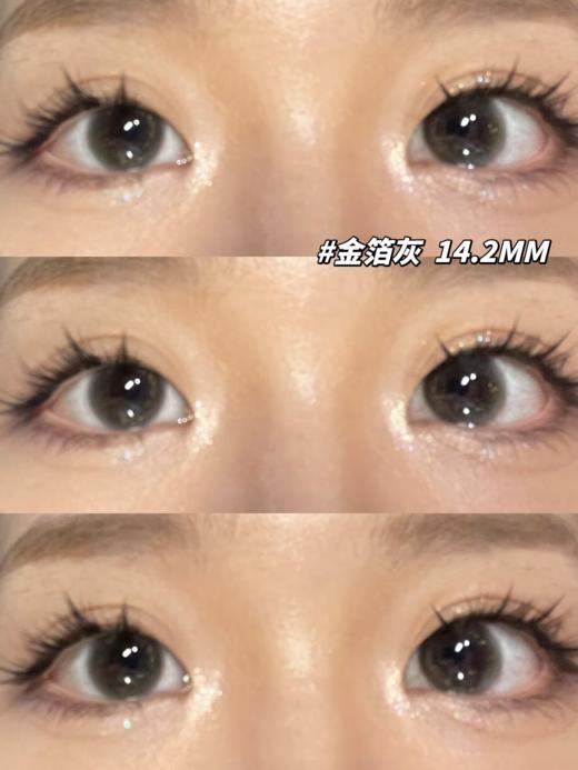 Jellydoll 日抛 金箔灰 14.2mm 黑灰色 一盒十片 有月抛 商品图1