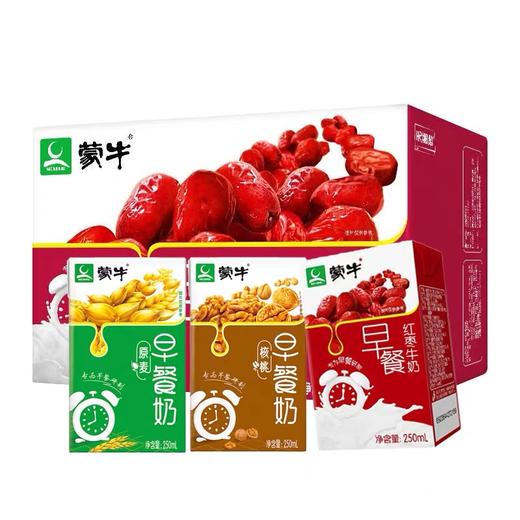 蒙牛早餐奶250ml*24（原味/核桃） 商品图0
