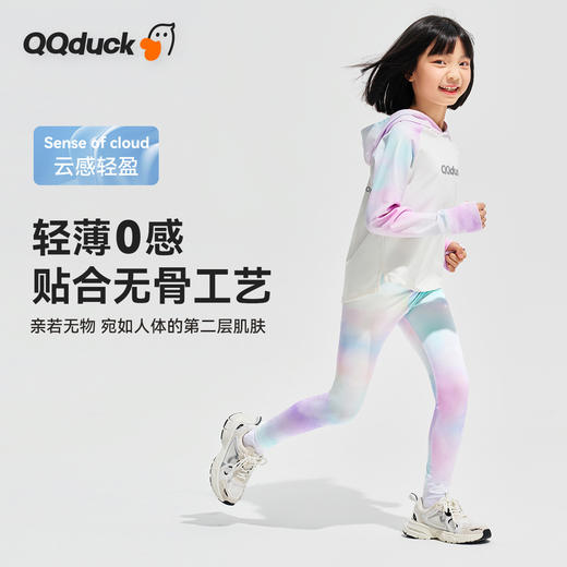 【凉感速干 UPF50+】【120-170】【可可鸭】女童防紫外线运动裤薄款瑜伽鲨鱼裤 商品图9
