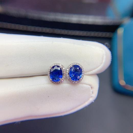 1.51ct 1.22g 蓝宝石耳钉 商品图1