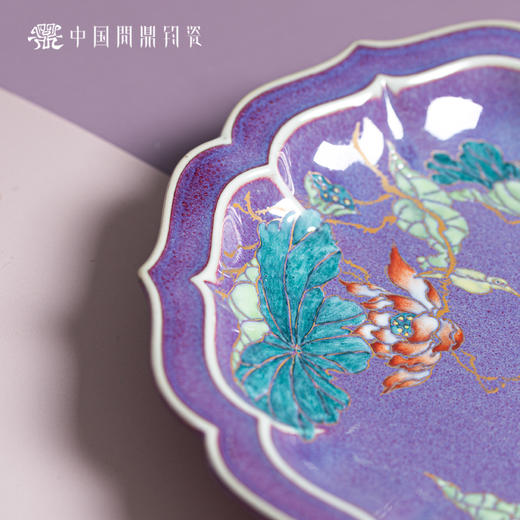 问鼎钧瓷宝相壶承（绘画） 商品图2