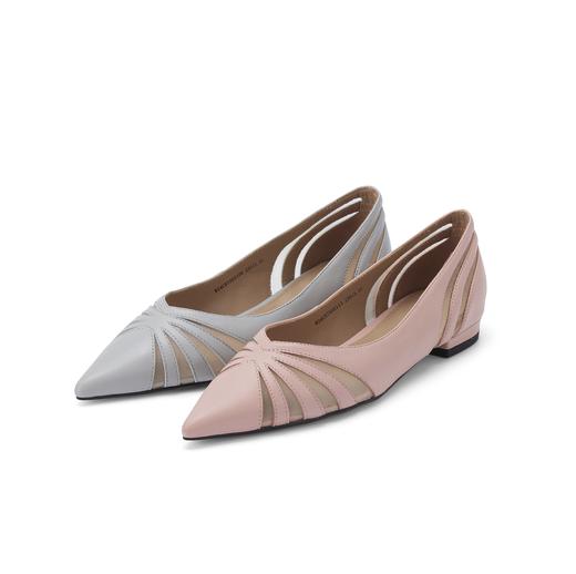 westory春秋新款时尚优雅单鞋尖头水钻气质百搭平底鞋女W24CE75031 商品图0