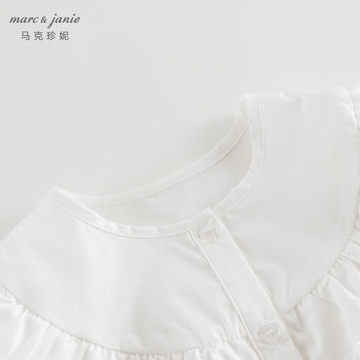 马克珍妮女童甜美荷叶边衬衫儿童衬衣纯棉小衫上衣秋装新款241376 商品图4