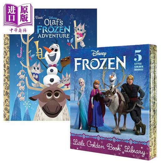 预售 【中商原版】小金书故事集6册 Olafs Frozen Adventure Little Golden Book 奥拉夫的冰雪冒险 英文原版绘本迪士尼冰雪奇缘Frozen 商品图1