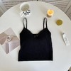 春夏新款纯欲性感打底蕾丝吊带短款针织吊带背心女上衣女 商品缩略图5