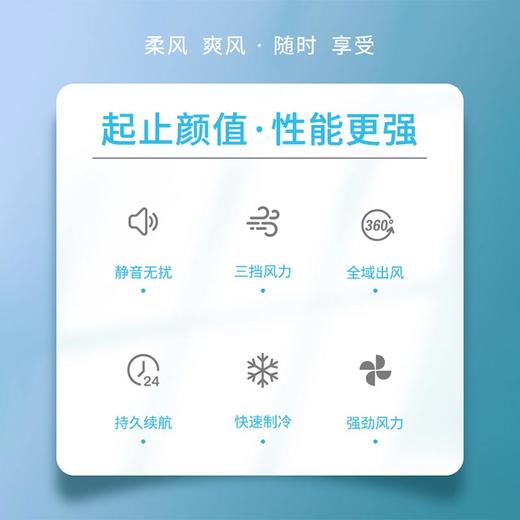【真凉快】新款1200毫安无叶挂脖风扇  顶配版第四代冰瓷片急速降温 商品图1