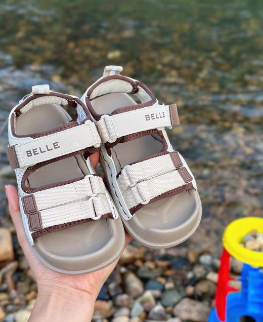 【中大童露趾镂空溯溪鞋】百丽品牌直发！🌲出门游玩必备时尚好物  轻盈舒适，步履轻盈✅风格简约、精美，又充满童趣！✅鞋身轻便，橡胶大底防滑慢回弹❗减震耐磨 ✅粘扣设计，方便穿脱！ 即穿即走 商品图2