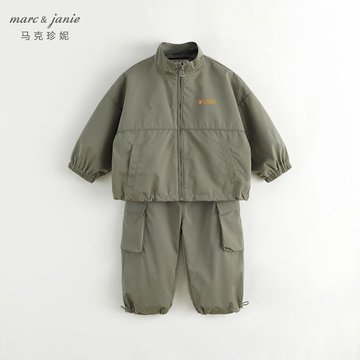 【三防】马克珍妮秋装新款 男童户外风立领外套束脚裤套装231566 商品图3