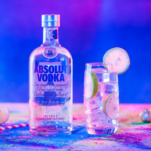 Absolut绝对伏特加原味700ml洋酒鸡尾酒基酒 商品图2