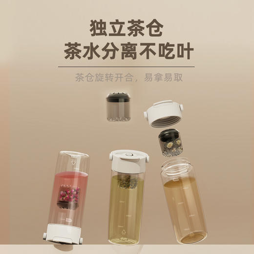 550ml磁弹泡茶杯 | 一键磁弹 茶水分离 浓度可控 母婴级别材质 办公室杯子 外出便携水杯 商品图4