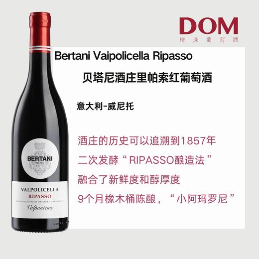 贝塔尼酒庄里帕索红葡萄酒 Vaipolicella Ripasso  Bertani DOC 商品图0