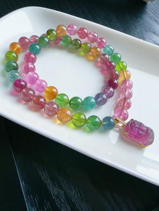 33.82g 6mm 碧玺手链 商品图0