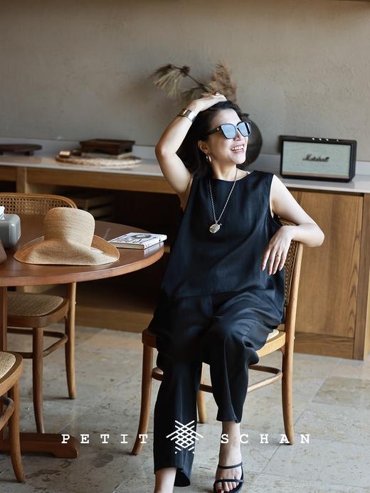 PETIT SCHAN小闪 CLO#540 Jiangnan 江南 香云纱无袖小衫 商品图4